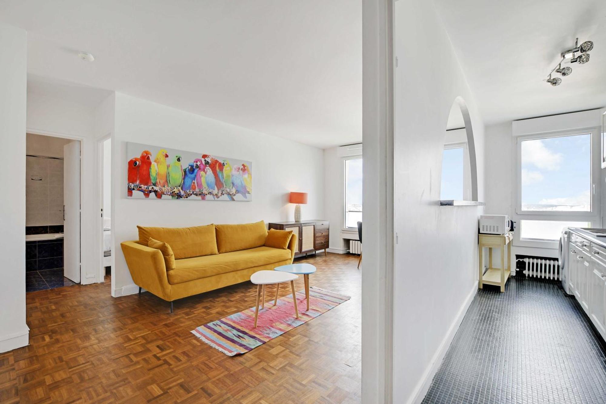 Amazing Panoramic View Facing Parc De La - 4p Apartment Paris