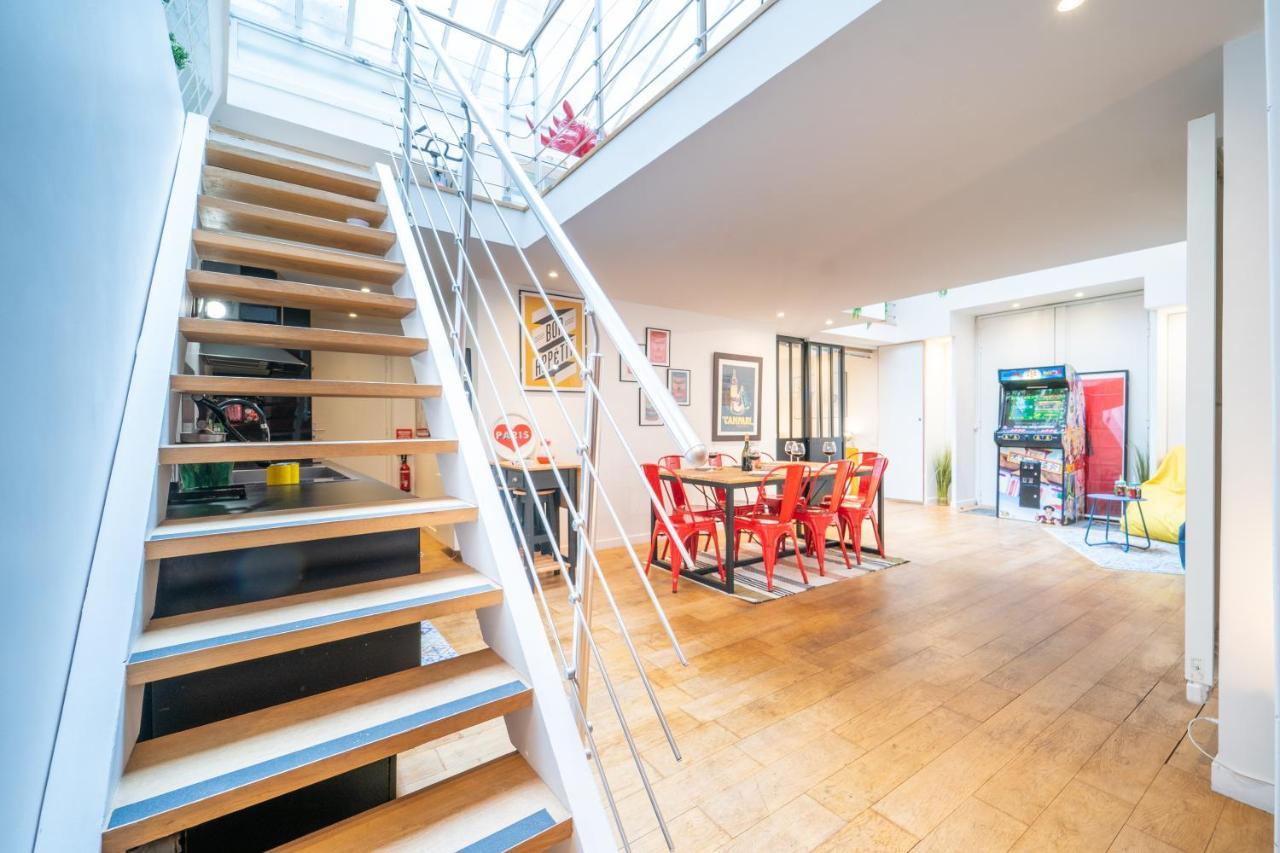 Loft Familial Au Coeur De Avec Clim, Arcade Et Baby-foot Proche Republique Et Canal St Martin Apartment