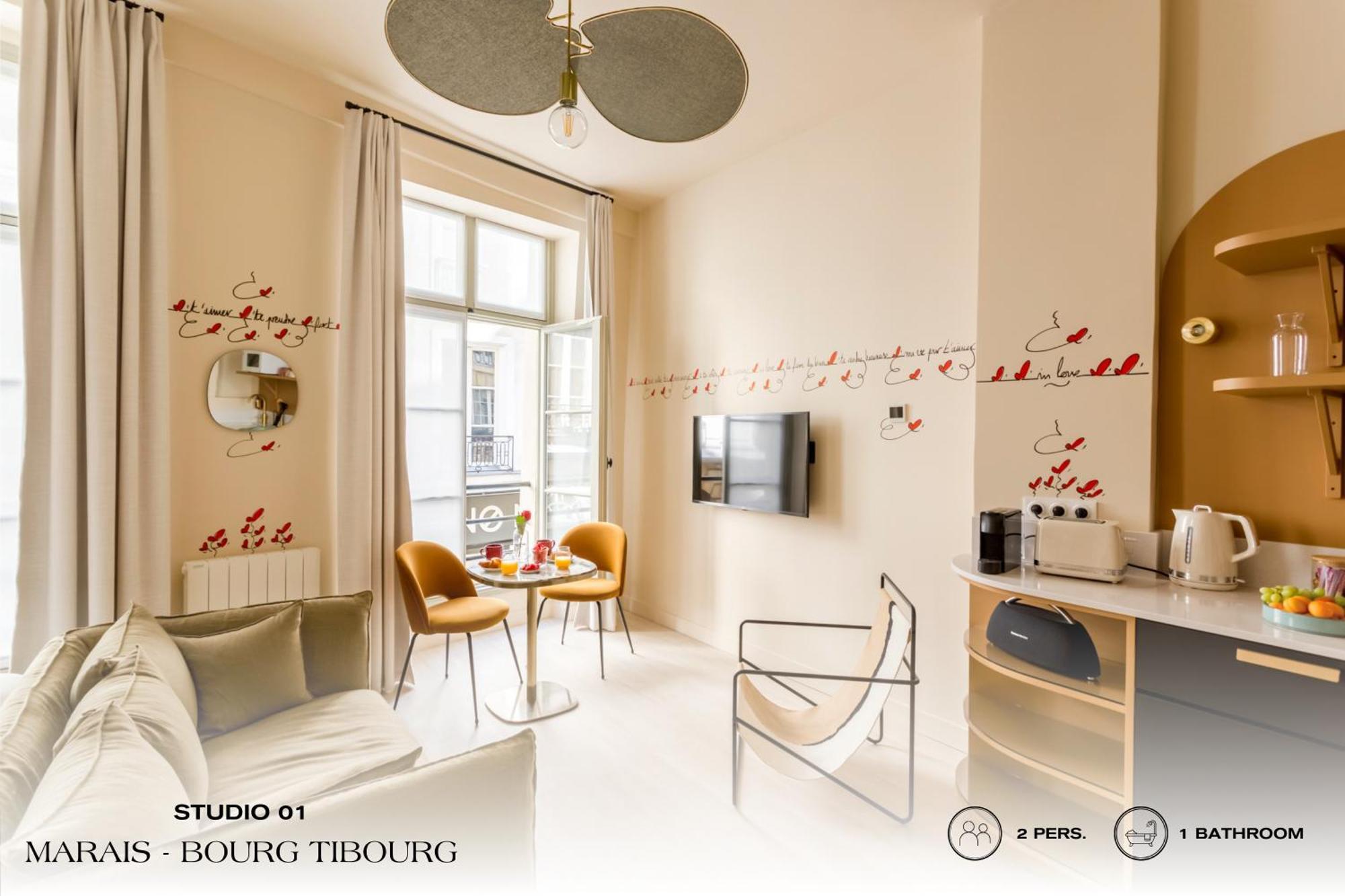 Beauquartier - Marais, Bourg Tibourg Apartment Paris