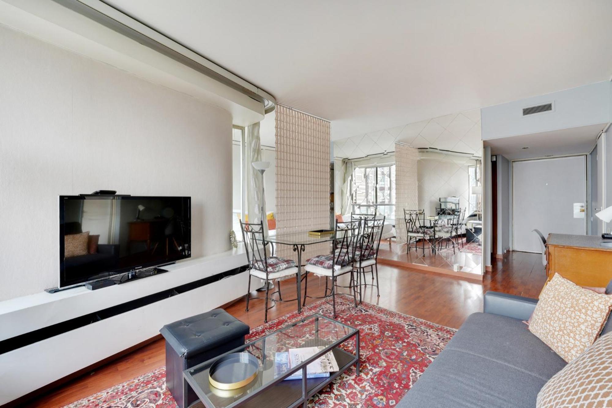 Family Seine & Spacious Flat 8min Walk To Eiffeltower Ac