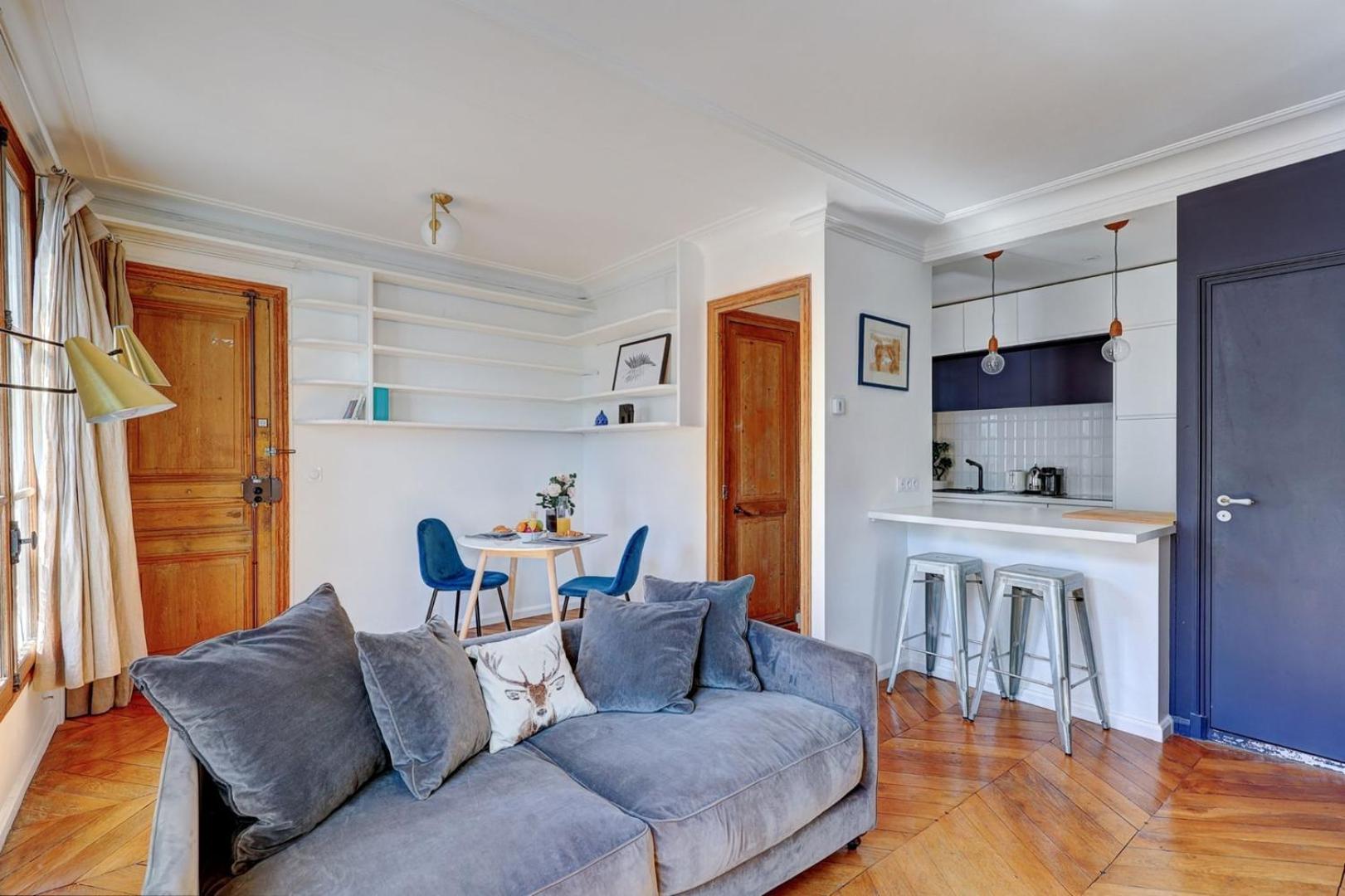 Bnbnook - Bright 1br - Bastille & Place Des Vosges Apartment
