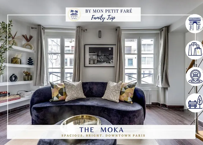 Le Moka - Duplex & Bright- Near Champs-Elysees