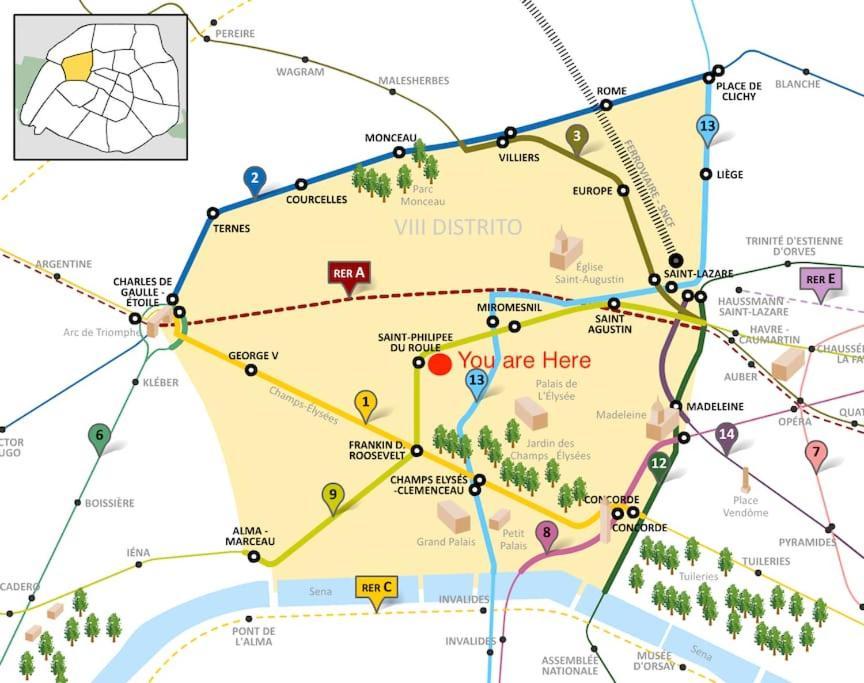 Apartment Cosy Next To The Champs-elysees Avenue! Paris