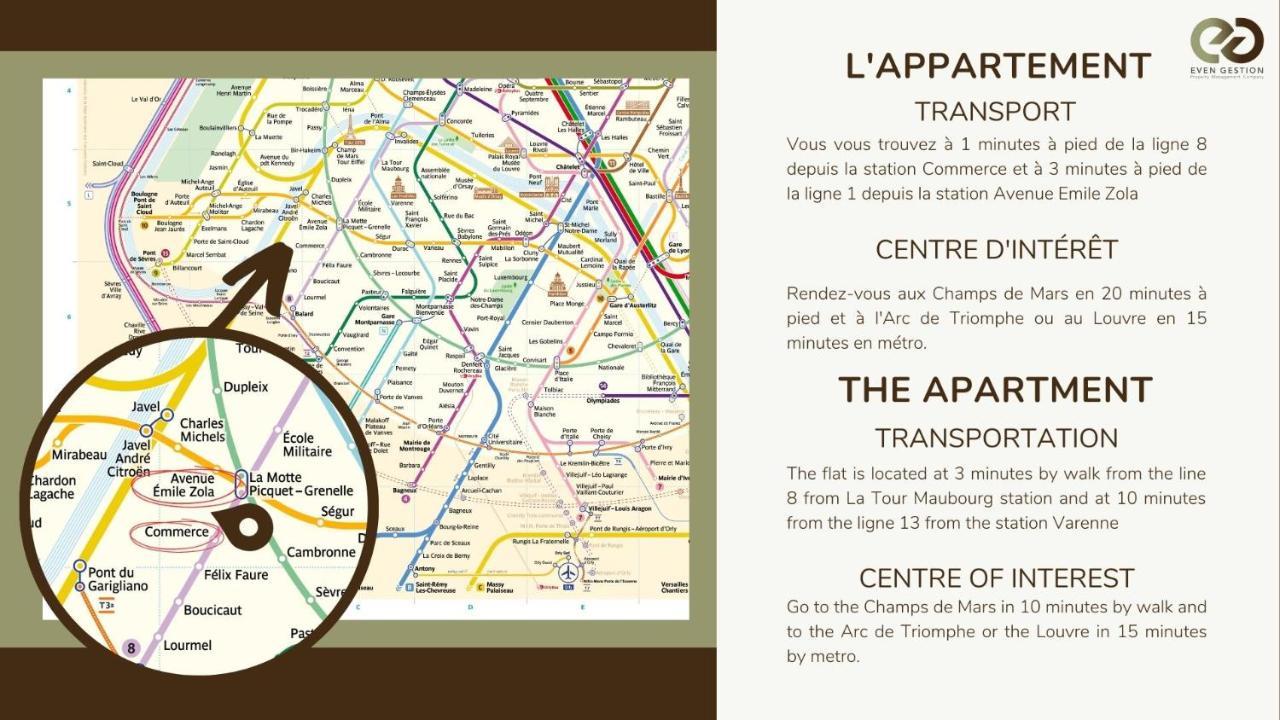 4#duplex 2 Pers#paris 15#commerce#ac Apartment *