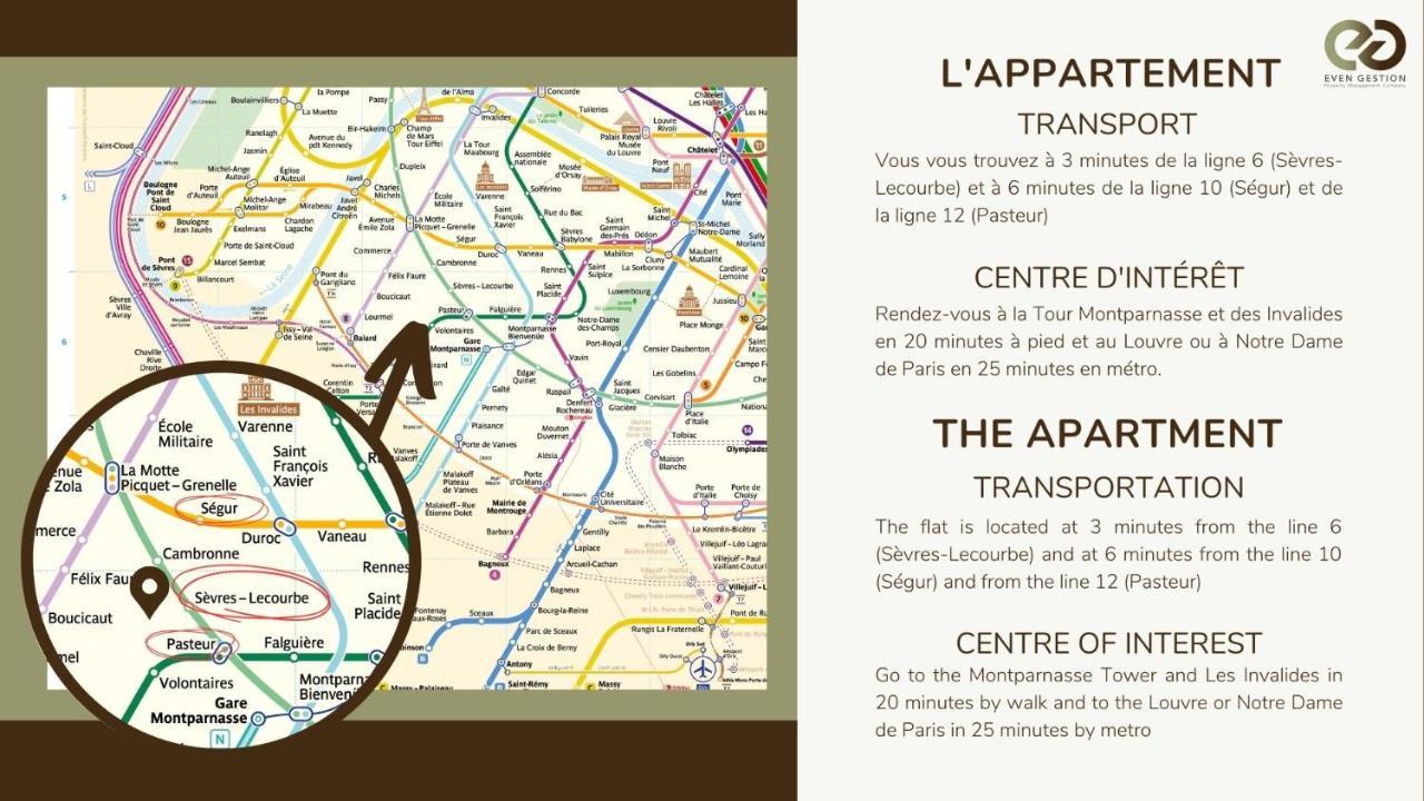 Appartement 02#duplex 2bedrooms#sevres Lecourbe#necker Paris