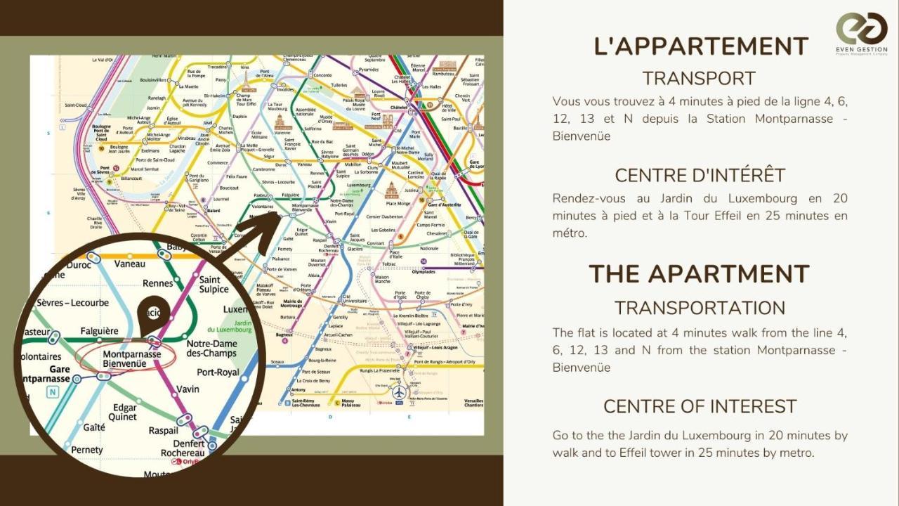 Apartment Prox.gare Montparnasse-galeries Lafayette! 4pers. Paris