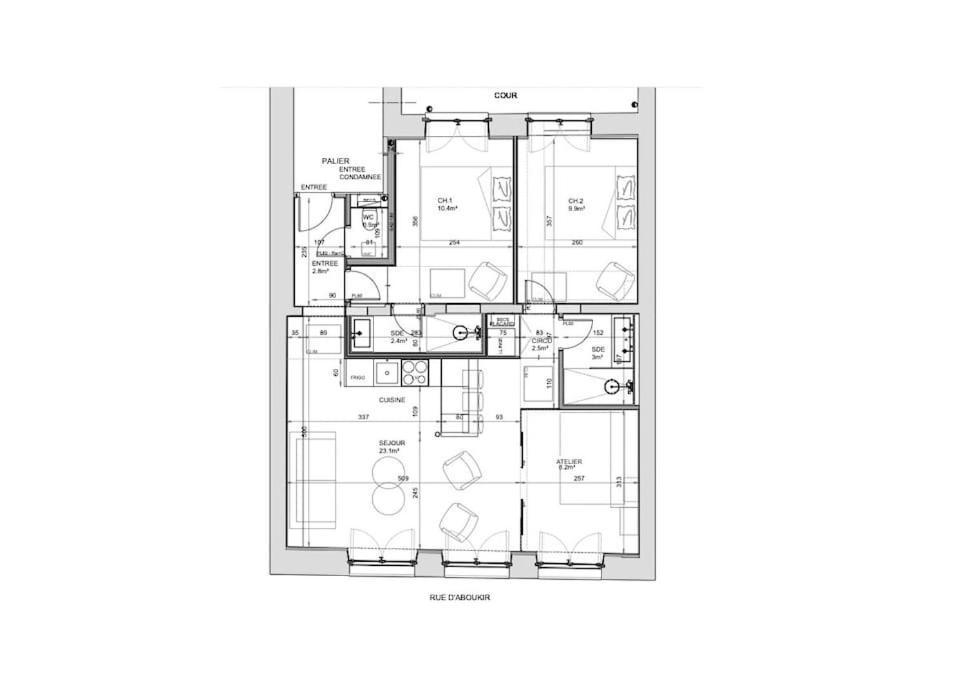 Magnifique 3 / 3 Bdr Appartement Paris