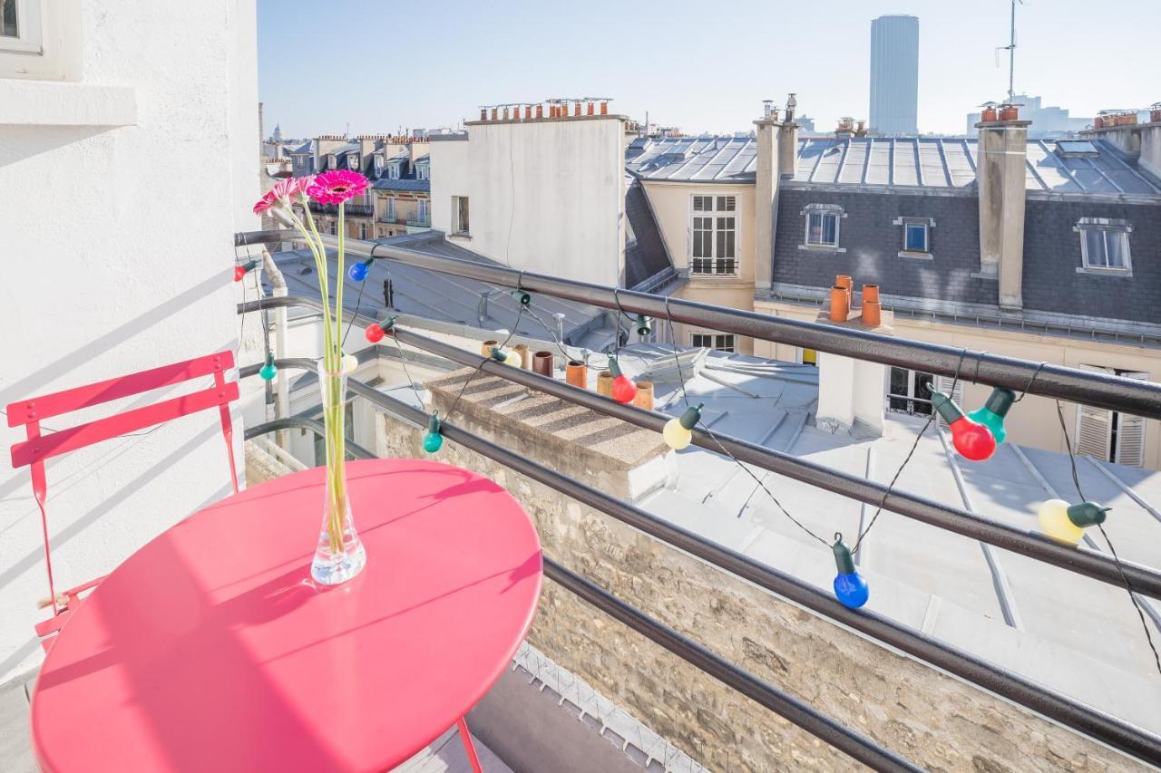 Eiffel Tower View Terrace Saint Germain Des Pres Paris