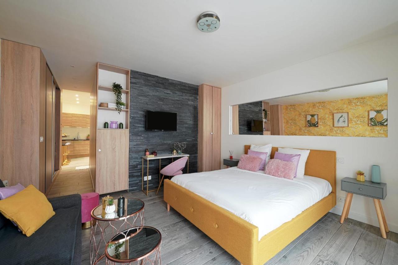La Vie En Rose Modern Fresh Studio - Francois Mitterand Library Appartement *