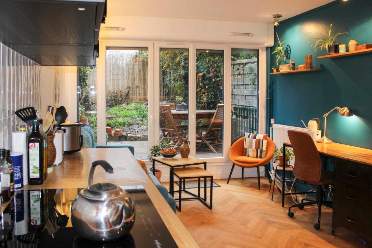Appartement New Cocoon With Garden Near Buttes-chaumont Paris