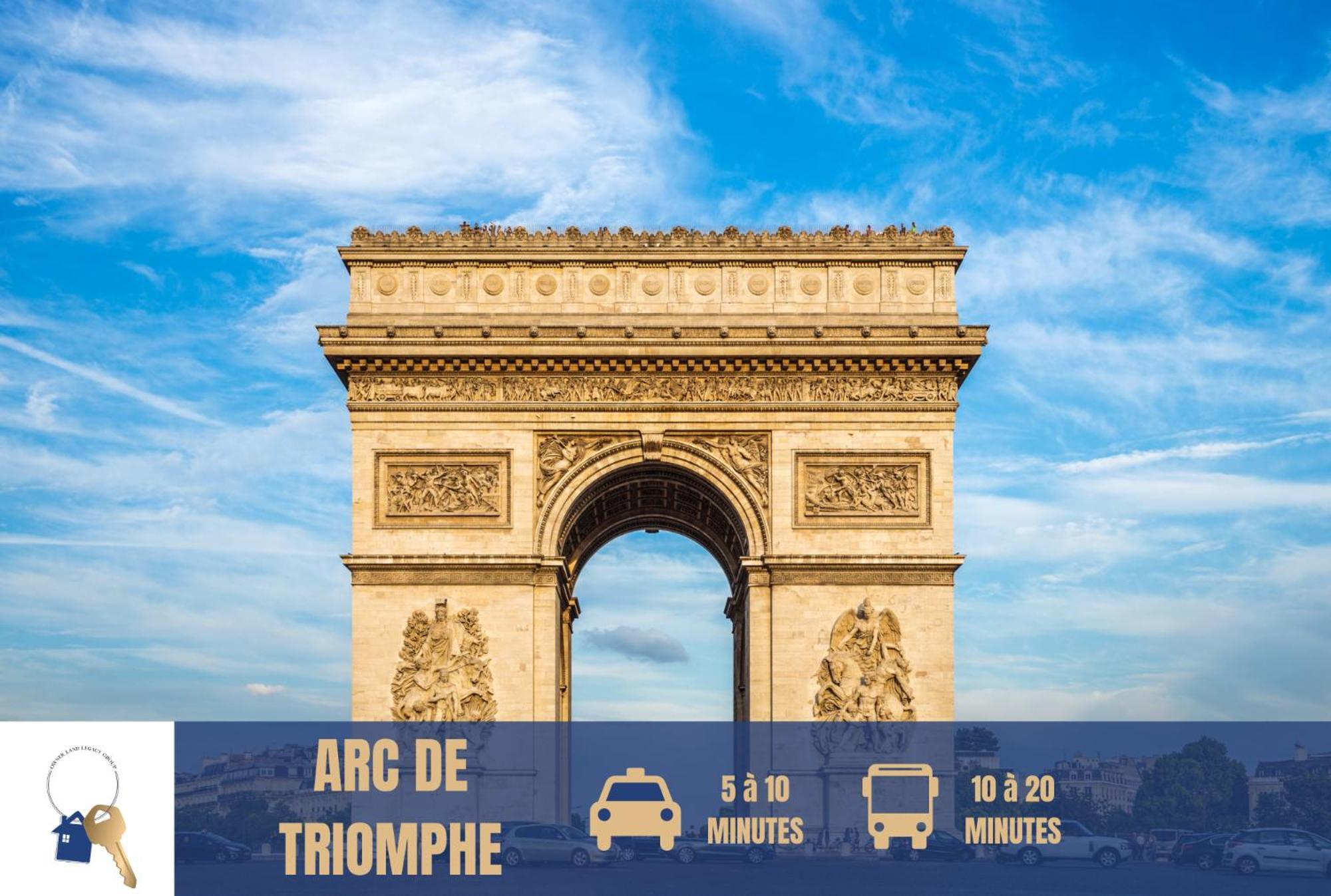 Lit Double Et Salon Avec Canape-lit A 10 Minutes Des Champs Elysees *