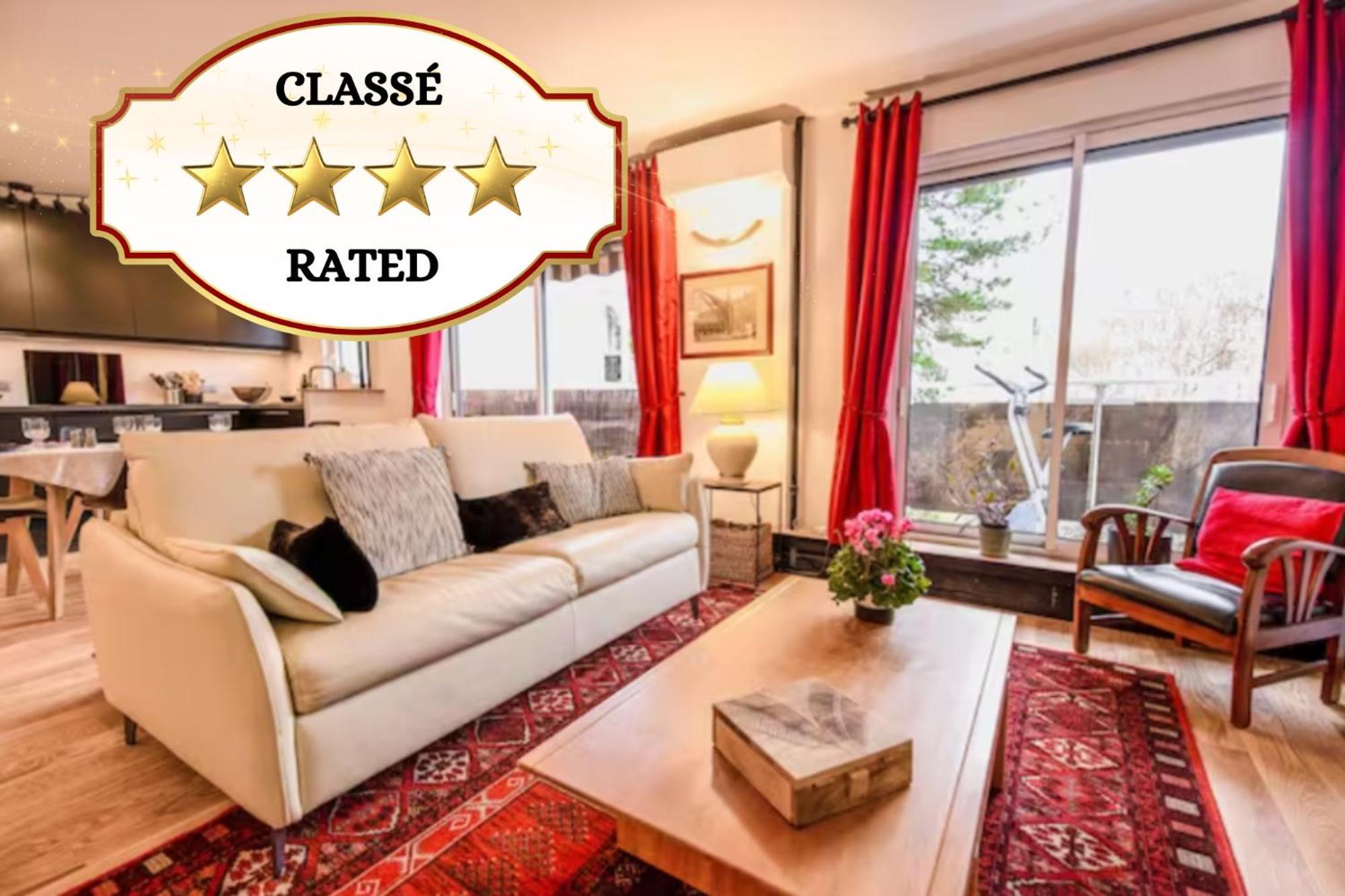 Appartement Paris-daumesnil - Grand 2 Pieces 4 Etoiles De Charme Sur Jardin - 61m2, Pour 4p - Large 4 Star Charming 1 Bedroom For 4 With Ac *