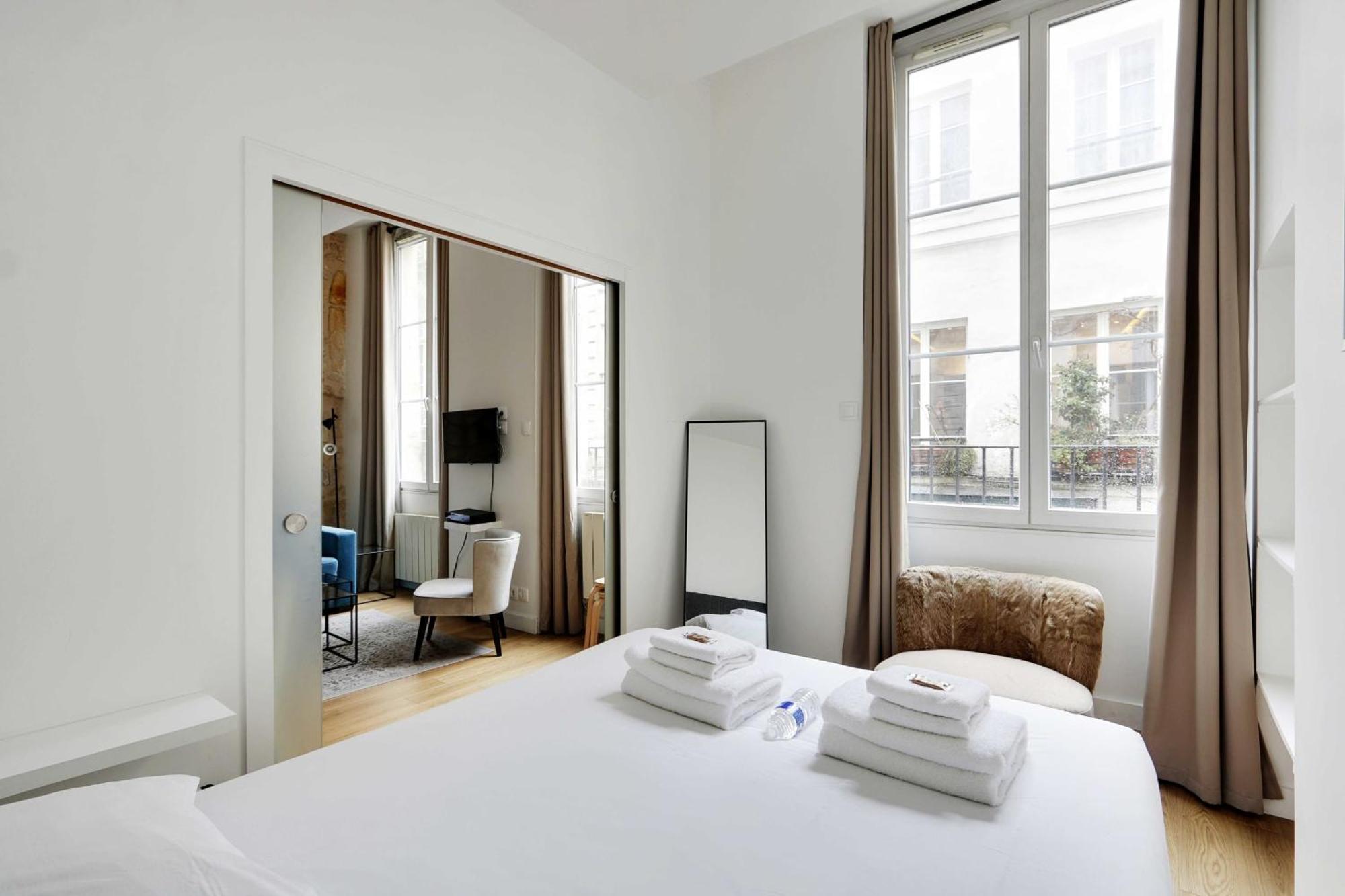 Apartment Confortable -1br 4p- Quartier Beaubourg *
