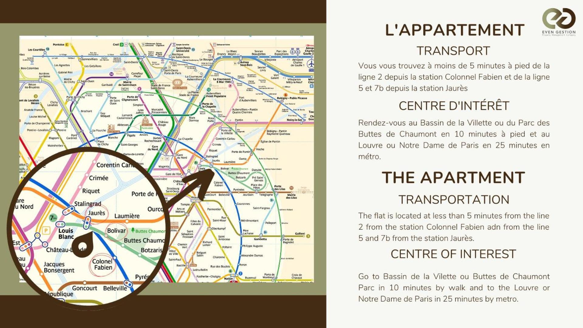 Apartment Independant Flat: Canal St Martin&trains Stations!