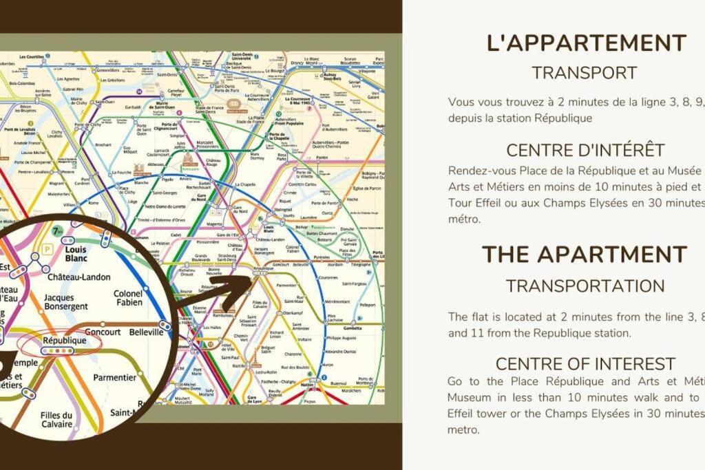 4pers#1 Bedroom#republique#paris 3 Apartment