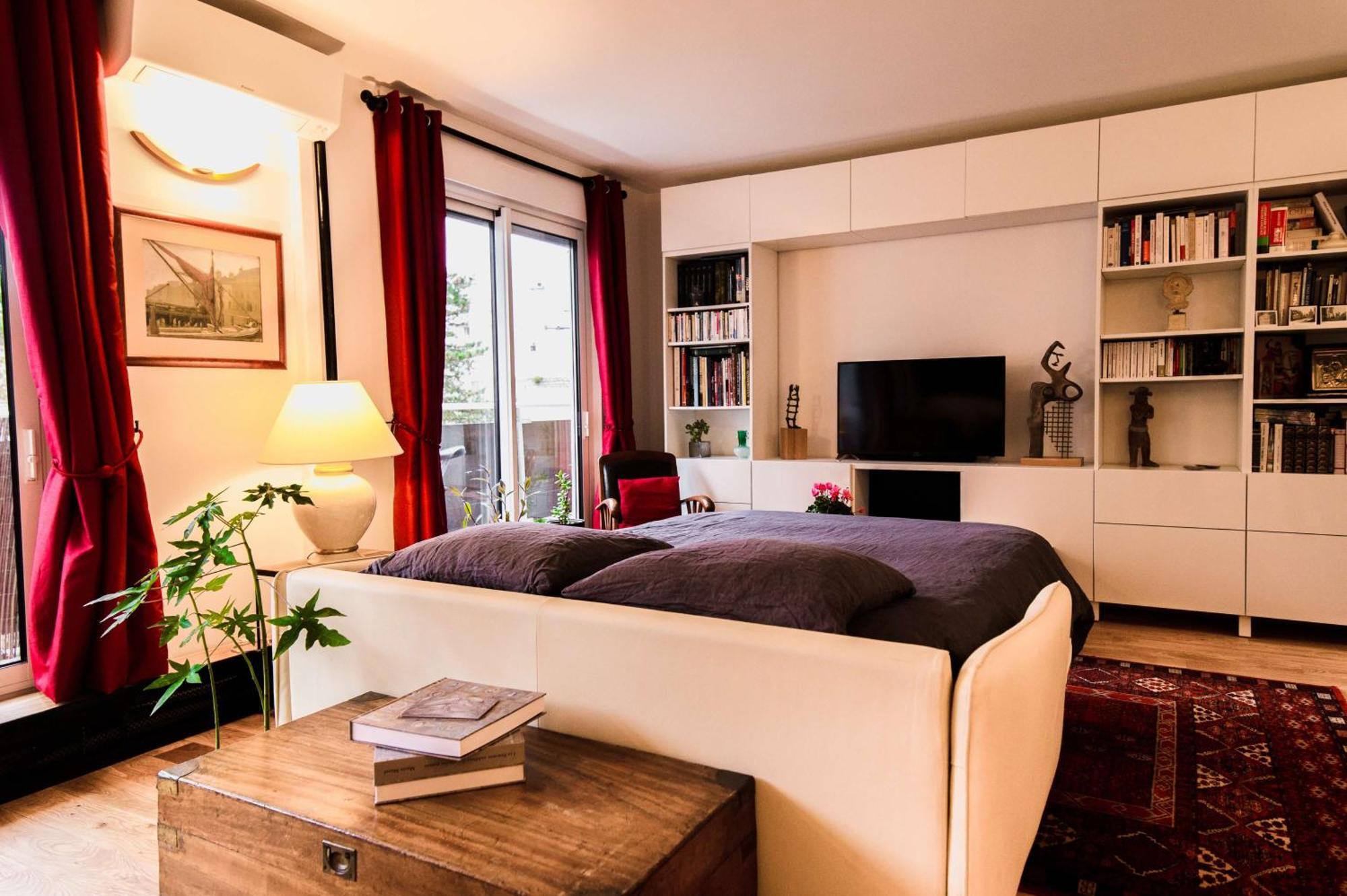 Paris-daumesnil - Grand 2 Pieces 4 Etoiles De Charme Sur Jardin - 61m2, Pour 4p - Large 4 Star Charming 1 Bedroom For 4 With Ac Appartement *
