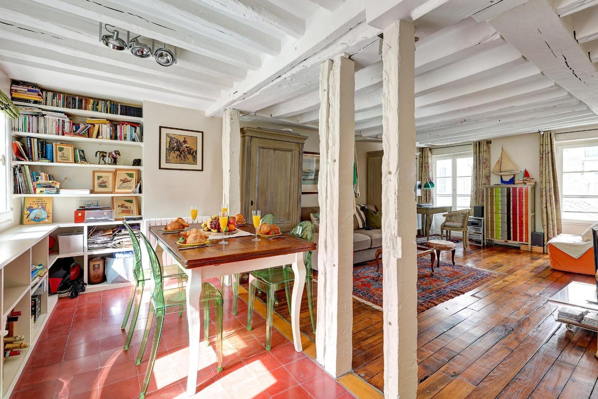 Appartement Pompidou & Louvre - 1br - Cityapartmentstay
