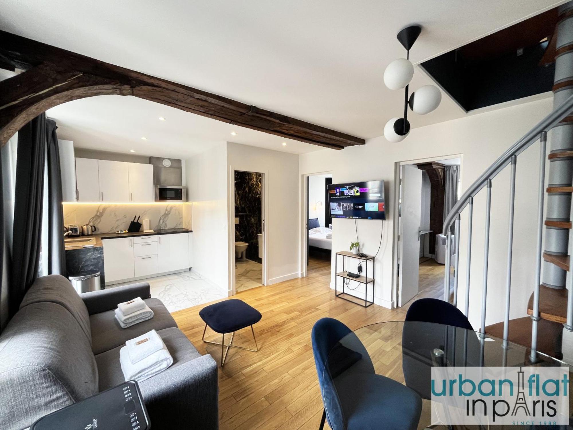 Urban Flat 176 - Charming 3 Bedroom In Montorgueil Apartment