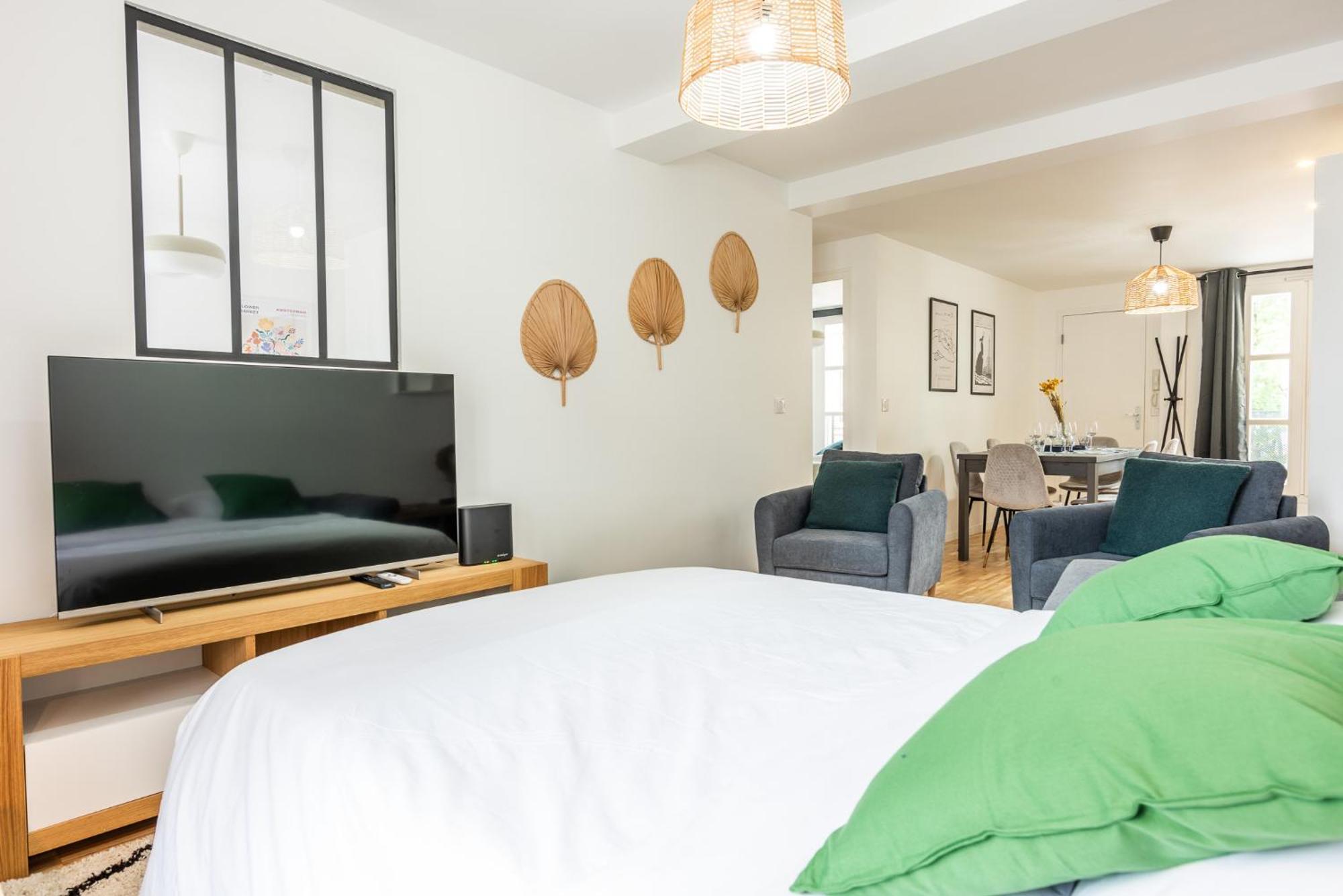 Design - 6 Guests - Buttes Chaumont Appartement *