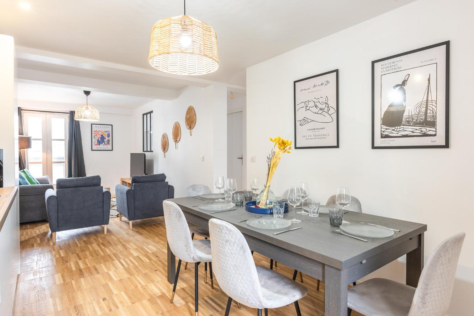 Appartement Design - 6 Guests - Buttes Chaumont Paris