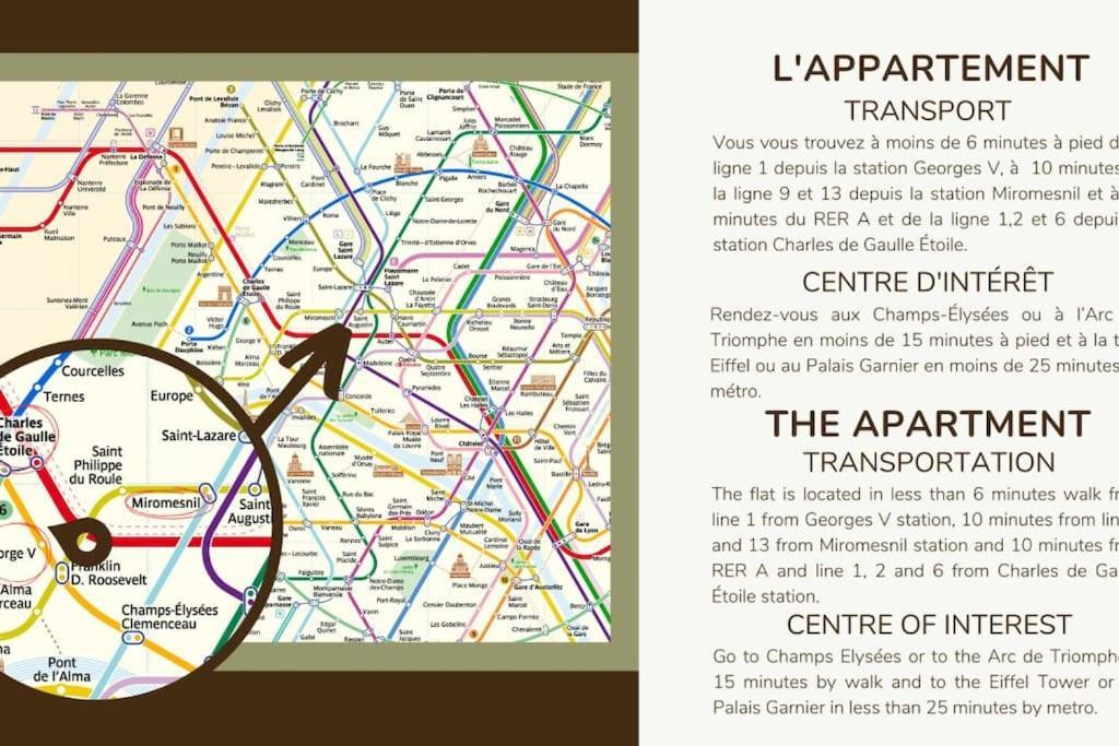 Studio Cozy Arc De Triomphe Champs Elysees 8eme Appartement Paris