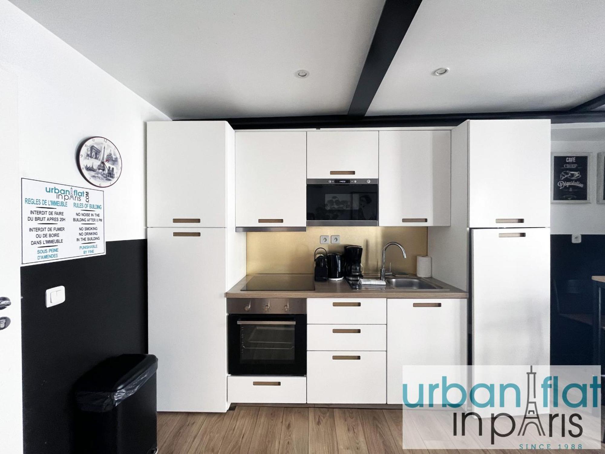 Appartement Urban Flat 13 - Pretty 2 Bedroom Parisian Flat *
