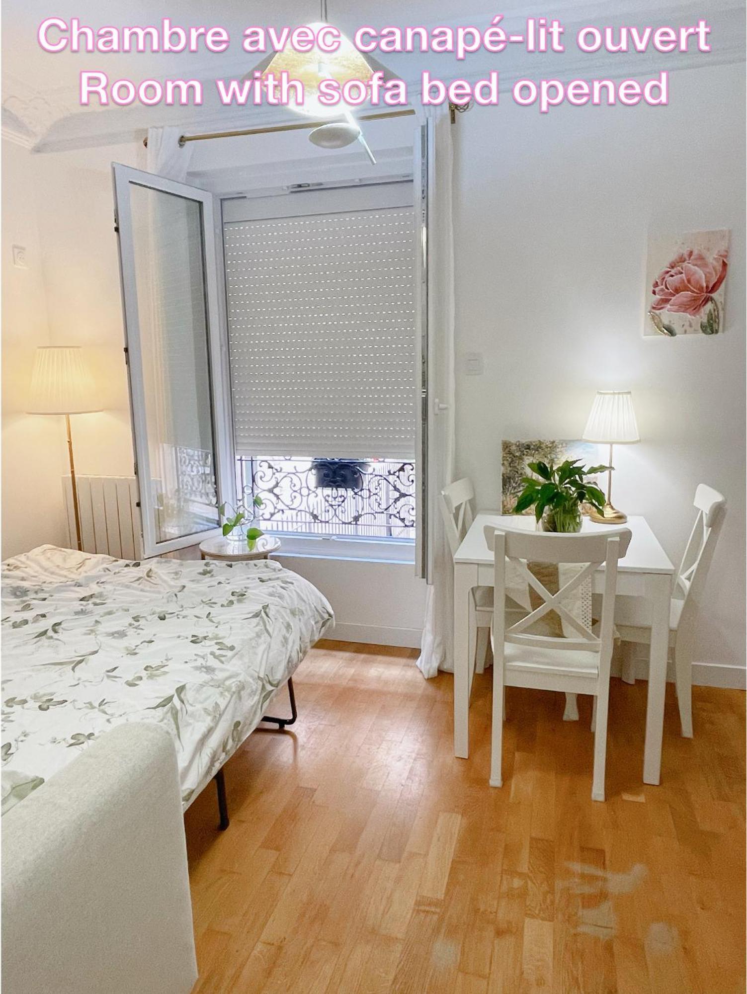 Privee, Sdb Partage, Arc De Triomphe, Metro 1, T3b, Rer C E A Privatunterkunft Paris