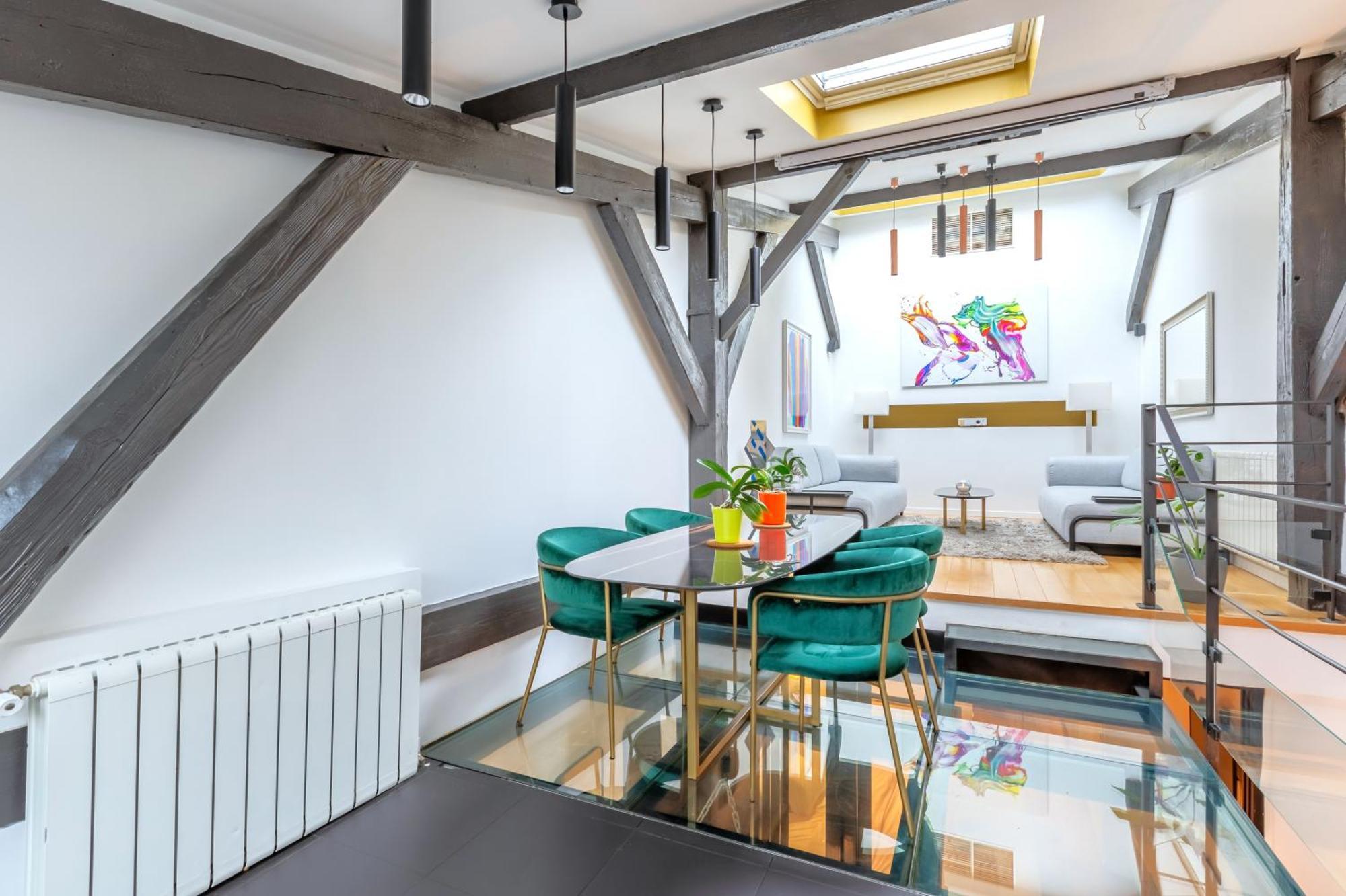 Luxury Loft - 15 Min Des Champs Elysees Apartment *