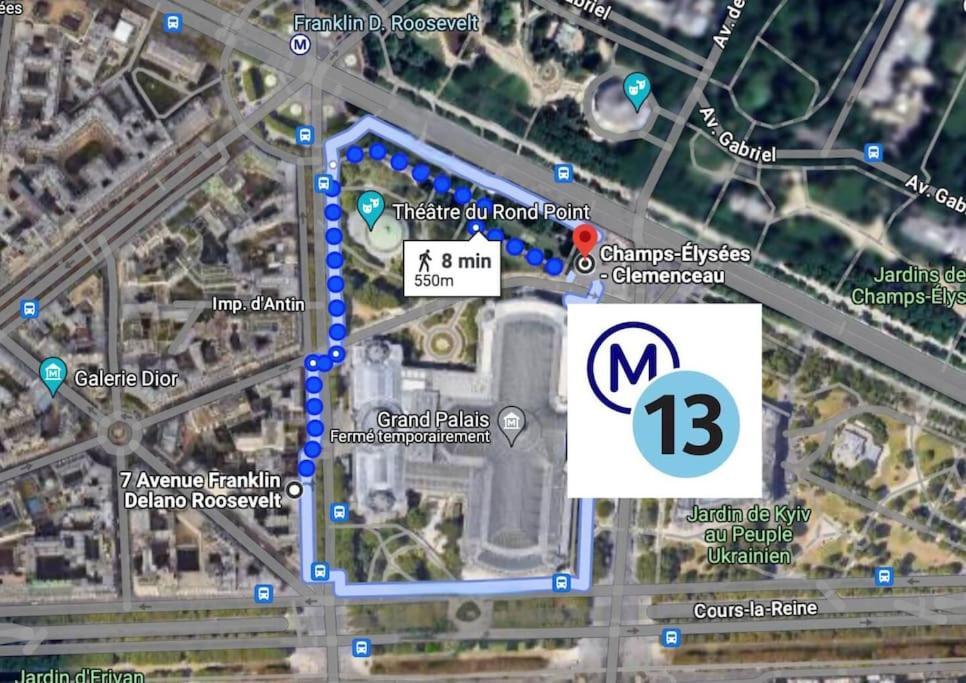 Apartment Lumineux Et Moderne En Face Du Grand Palais - Champs Elysees *