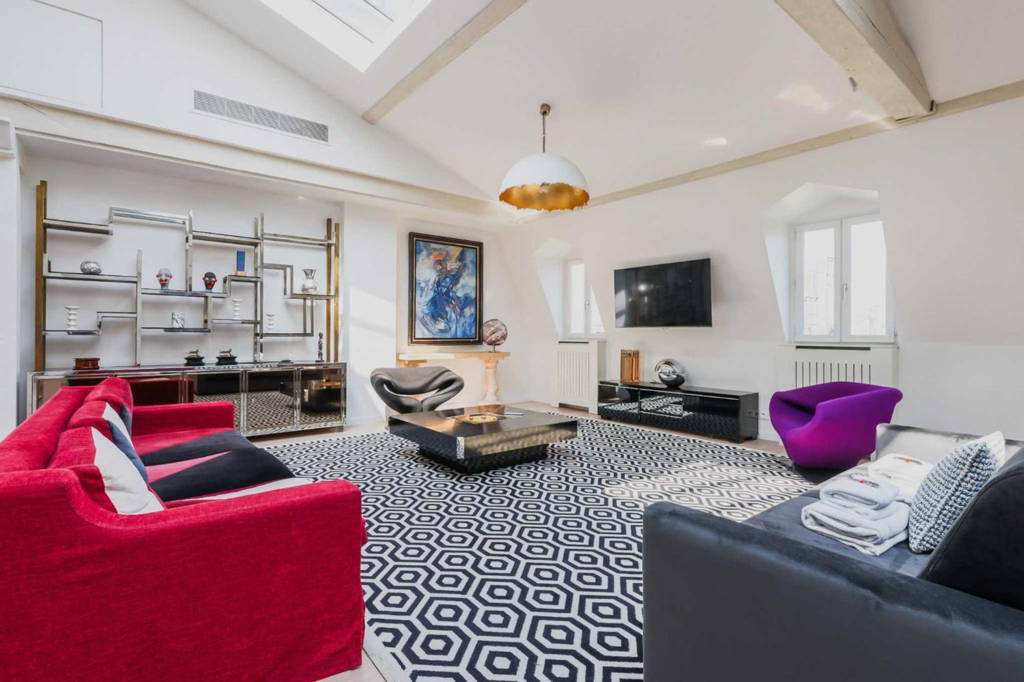 Apartment Designer Loft - 2bd-6p- Arc De Triomphe *