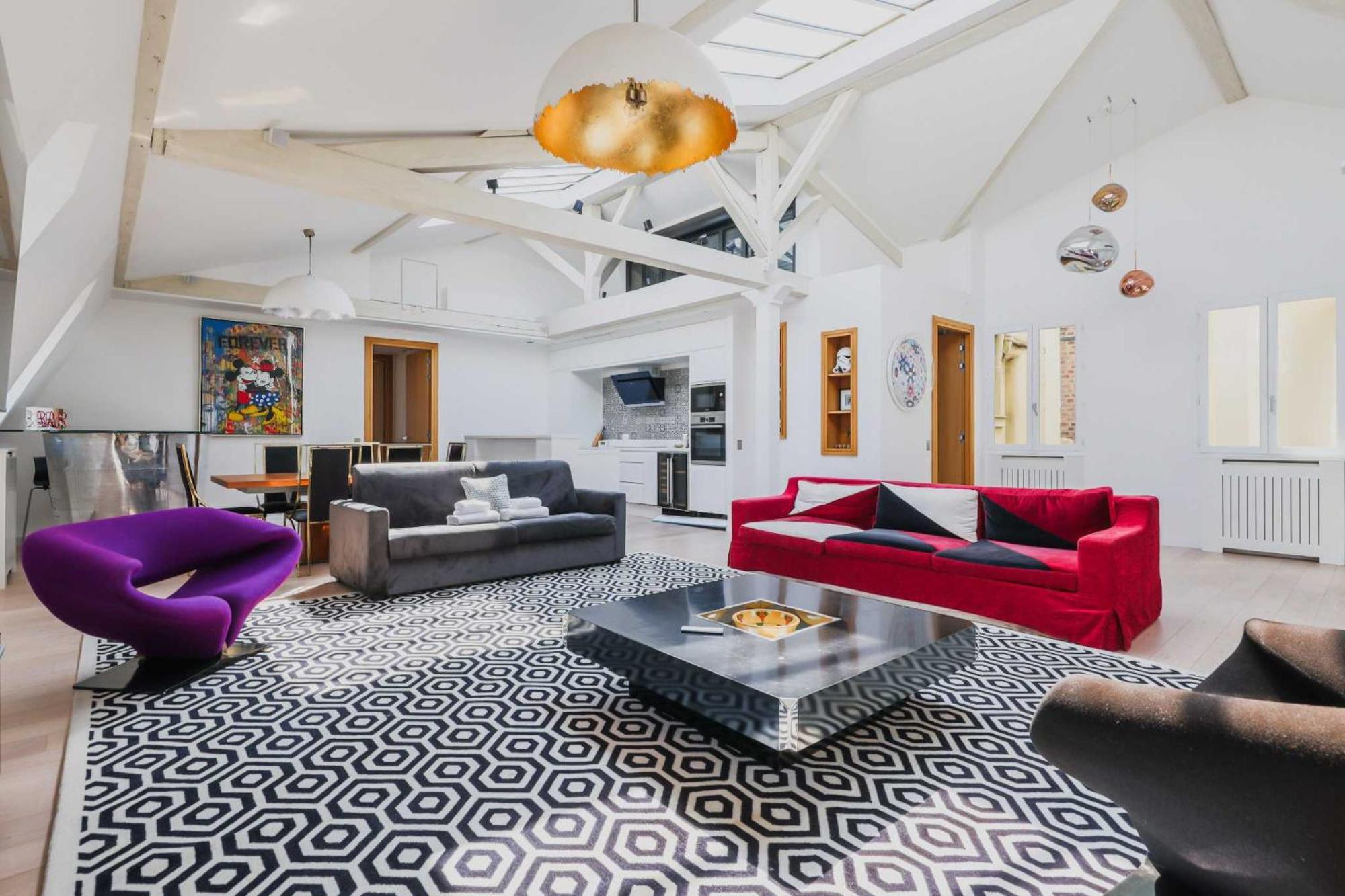 Designer Loft - 2bd-6p- Arc De Triomphe Apartment Paris