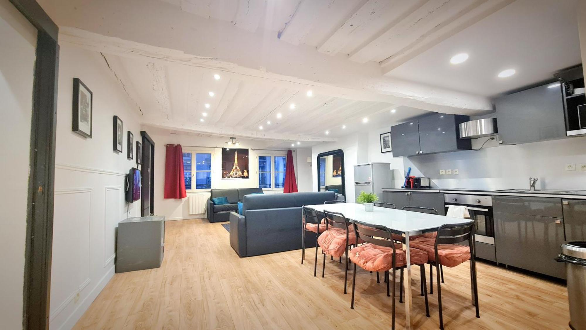 100 - Luxury 2 Bedroom - Beaubourg Marais Appartement Paris