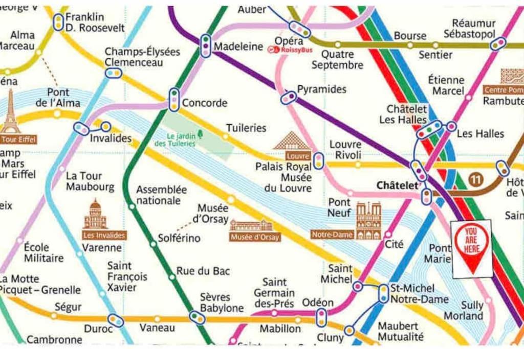 Chez Gustave: Clim Calm,saint Paul Marais, 2guests Appartement *