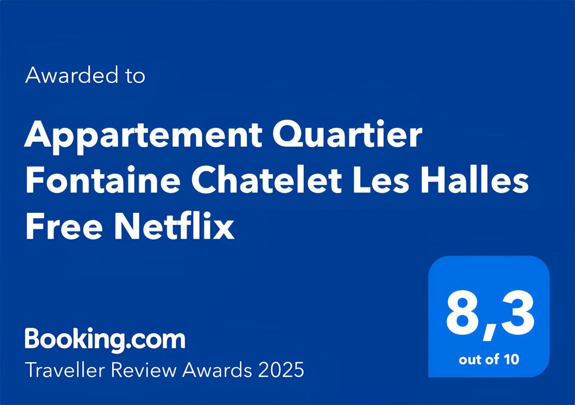 Apartment Quartier Fontaine Chatelet Les Halles Free Netflix