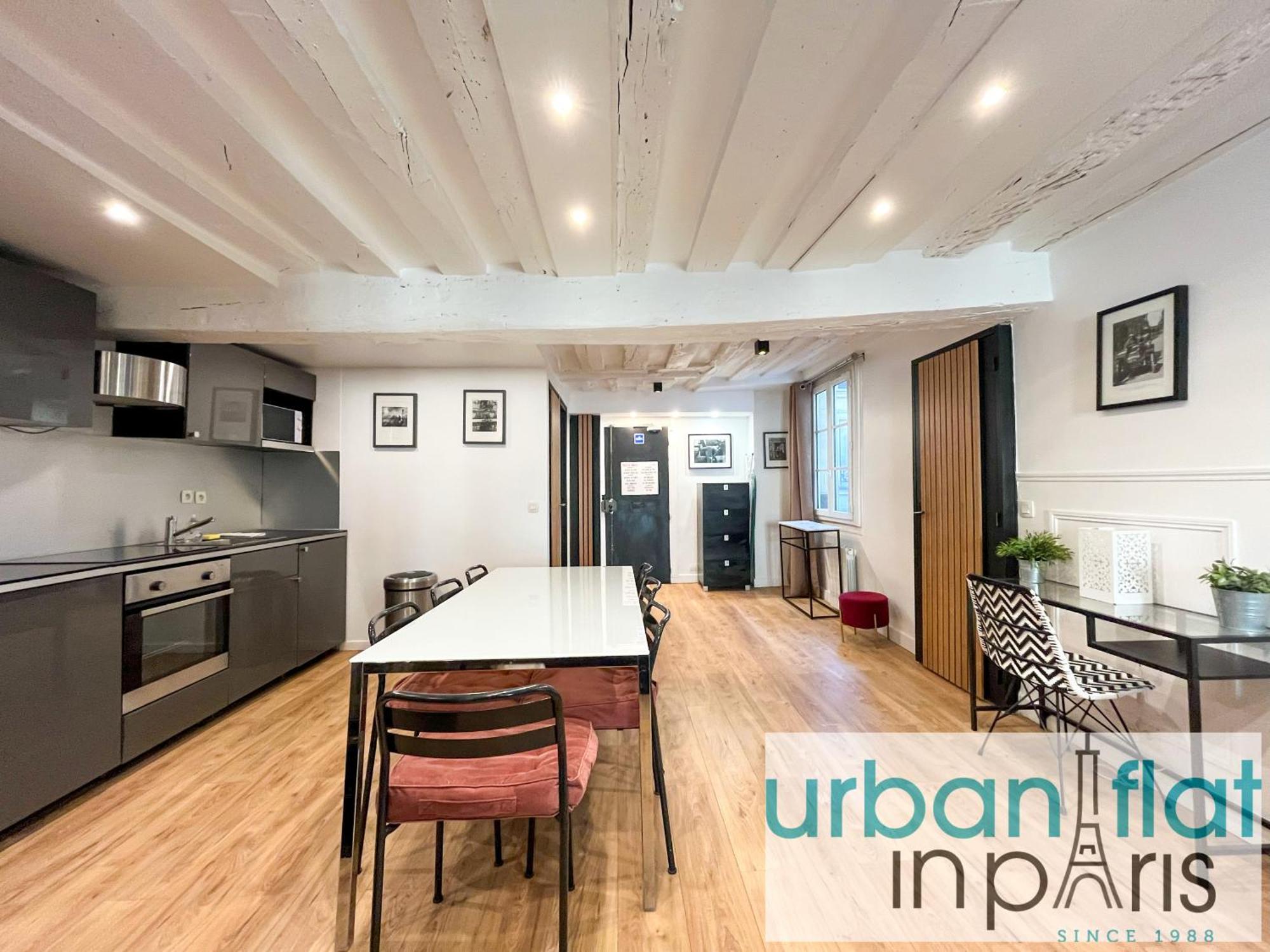 100 - Luxury 2 Bedroom - Beaubourg Marais Appartement