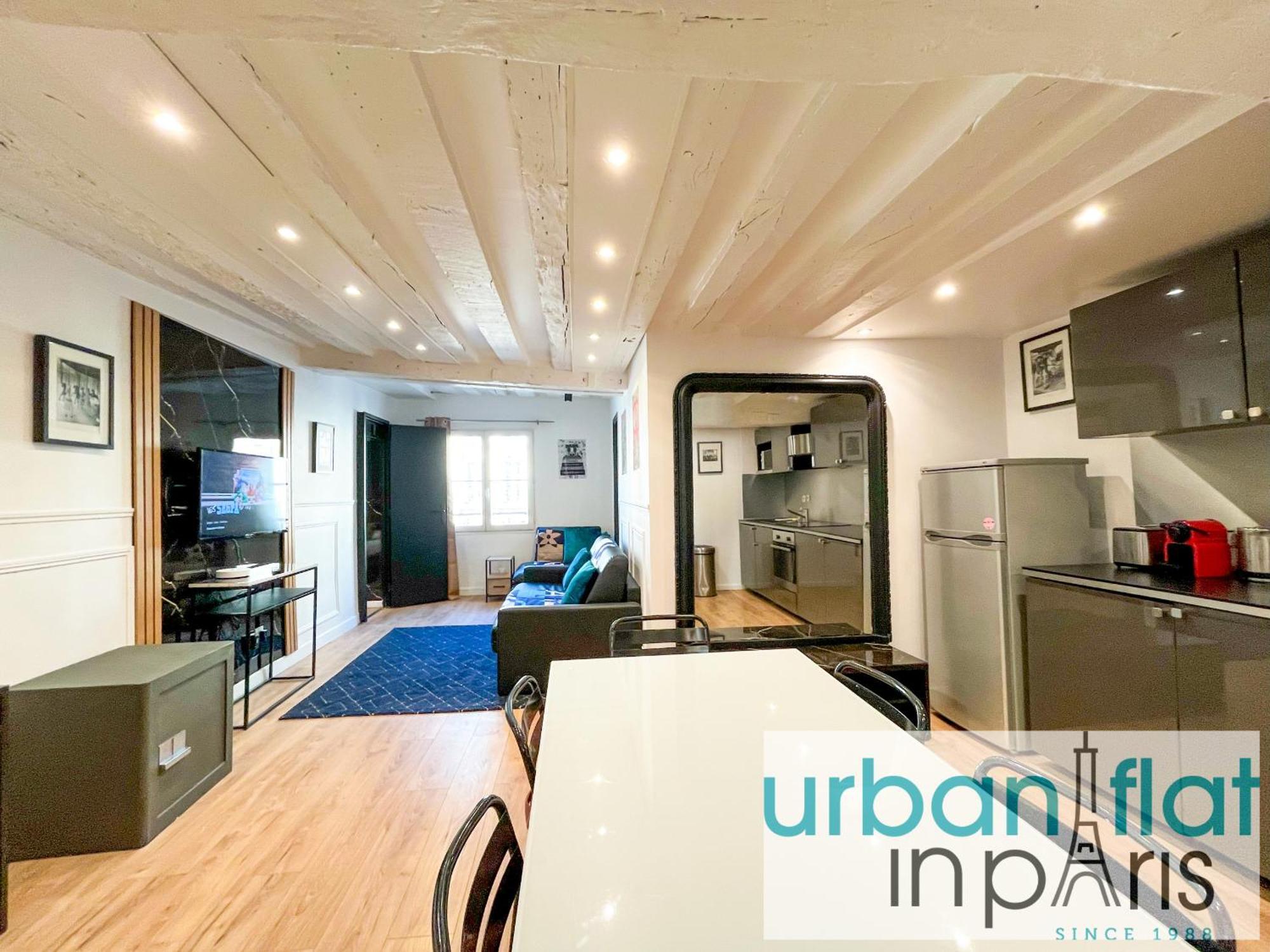 100 - Luxury 2 Bedroom - Beaubourg Marais Appartement Paris