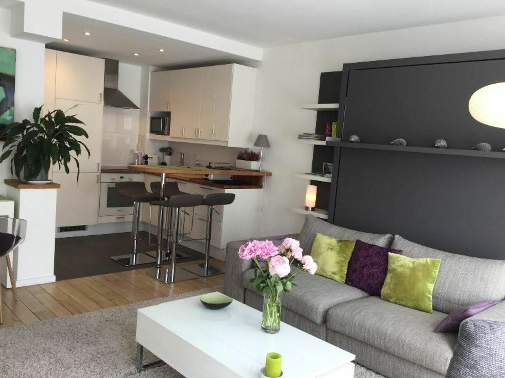 With One Bedroom In Paris, With Wonderful View, Furnish Paris