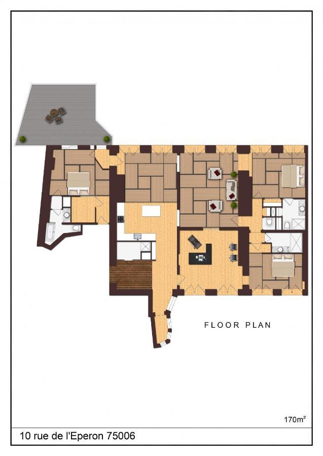 Historical - Odeon, Rive Gauche - 170 M2 Apartment Paris