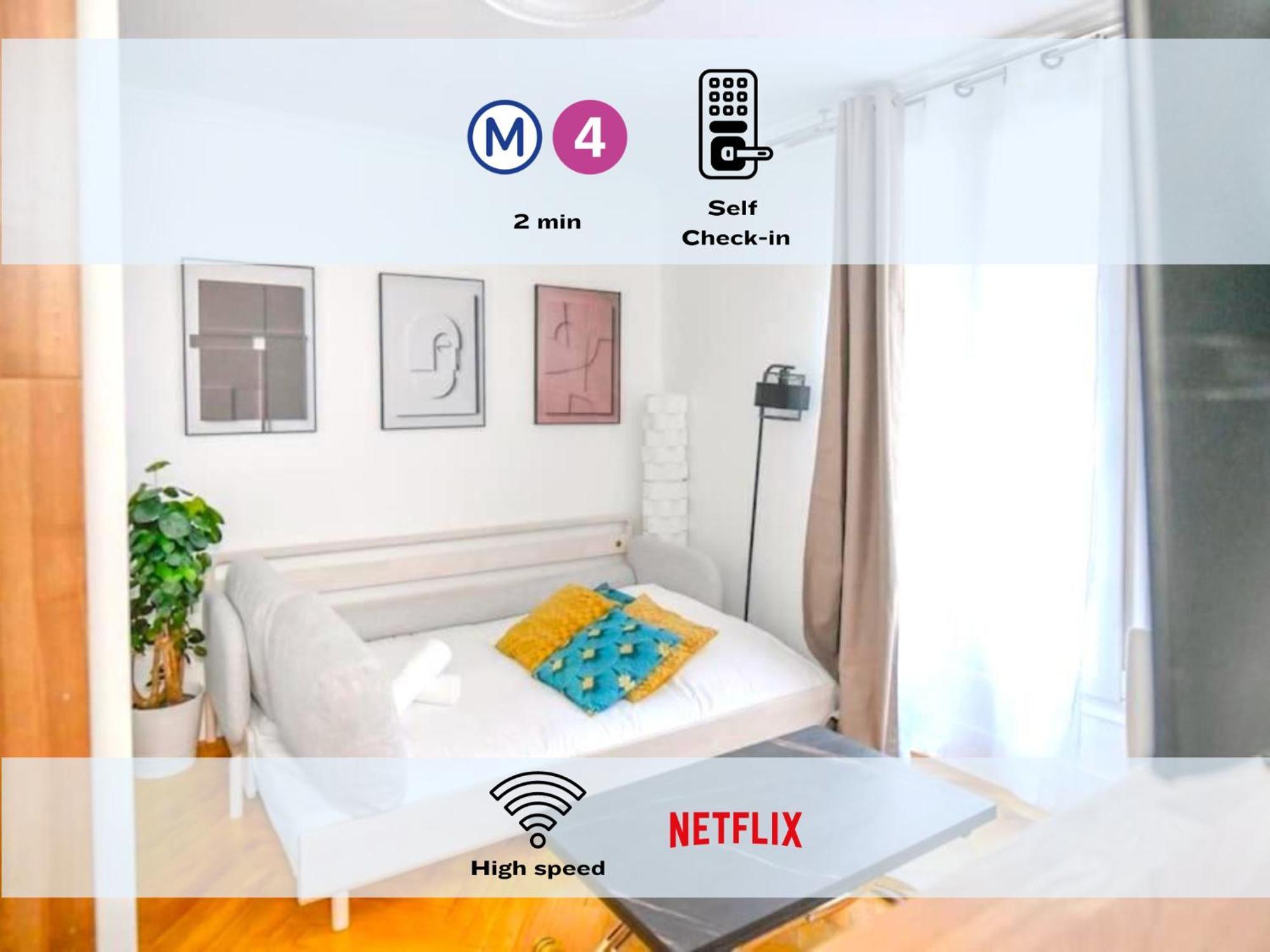 Le Refuge - Studio, Jardin Luxembourg, Montparnasse Apartment *