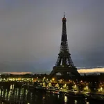 Eiffel Tower romantic view