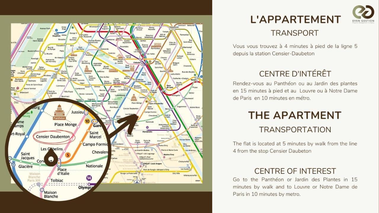 Apartment 4pers#mouffetard#port-royal#la Sorbonne *