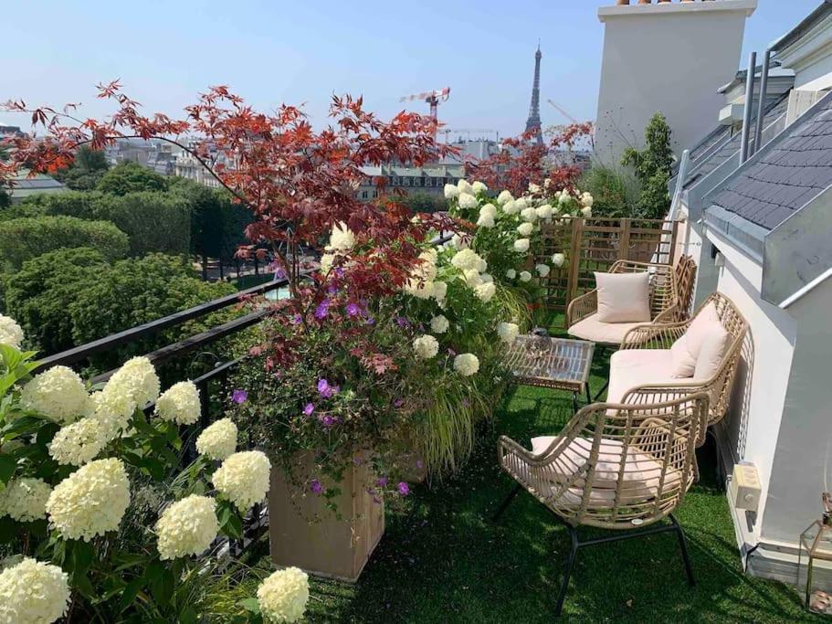 Apartment New Rbnb Eiffel Tower Rooftop 360 Terrace View And Parking *