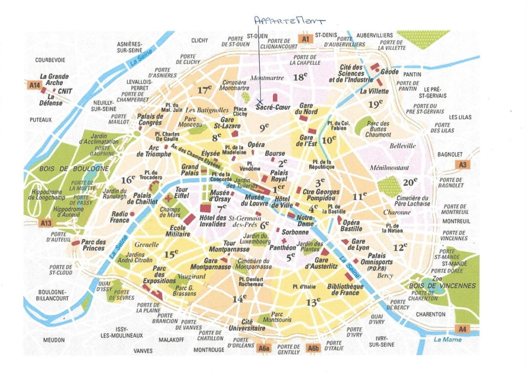 Sacre Coeur Montmartre Et Tour Eiffel, 8 People, Apartment *