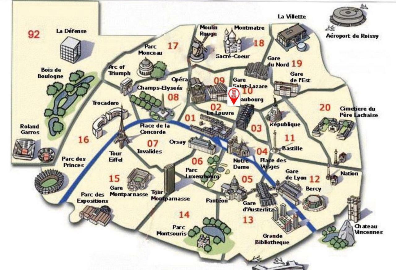 50m2 Rue Rambuteau/pompidou/marais/hotel De *